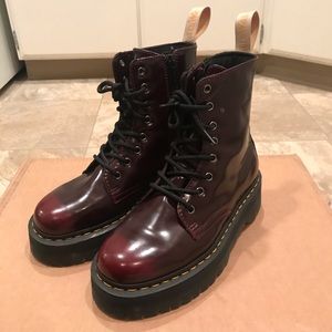 Doc Martens Cherry Red Vegan Jadon II